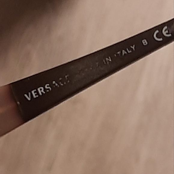 VERSACE AUTH SWAROVSKI CRYSTAL LOGO VINTAGE EYEGLASSES - Picture 8 of 12